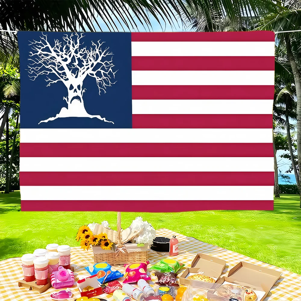 S-Sematary H-Haunted M-Mound Flag Tapestry Outdoor Party Bedroom Living Room Dormitory Decorative Wall Hanging Banner Gift