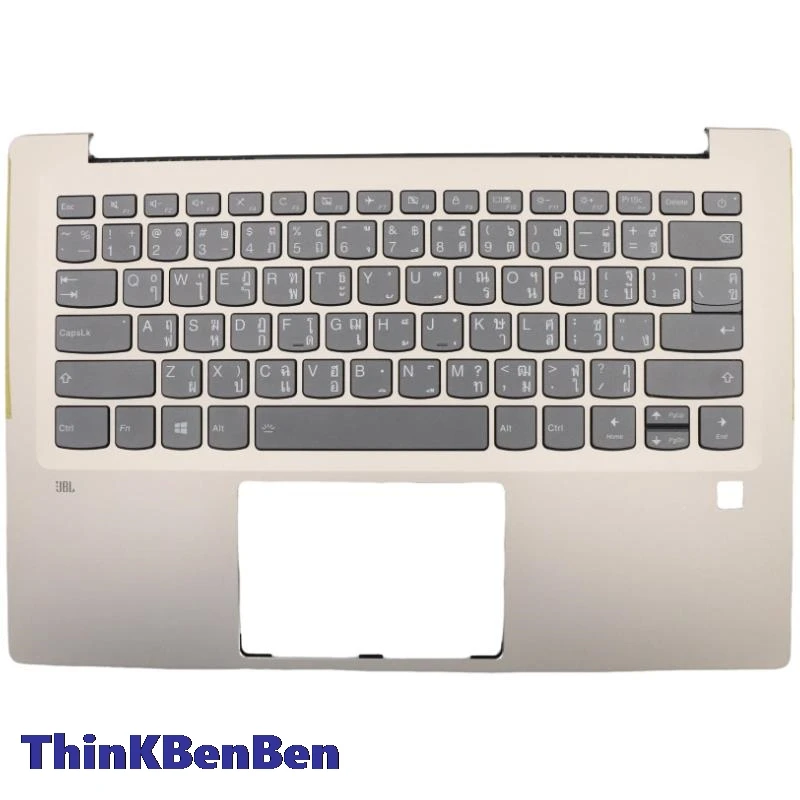 TH Thai Golden Keyboard Upper Case Palmrest Shell Cover For Lenovo Ideapad 720S 14 14IKB 5CB0N79758