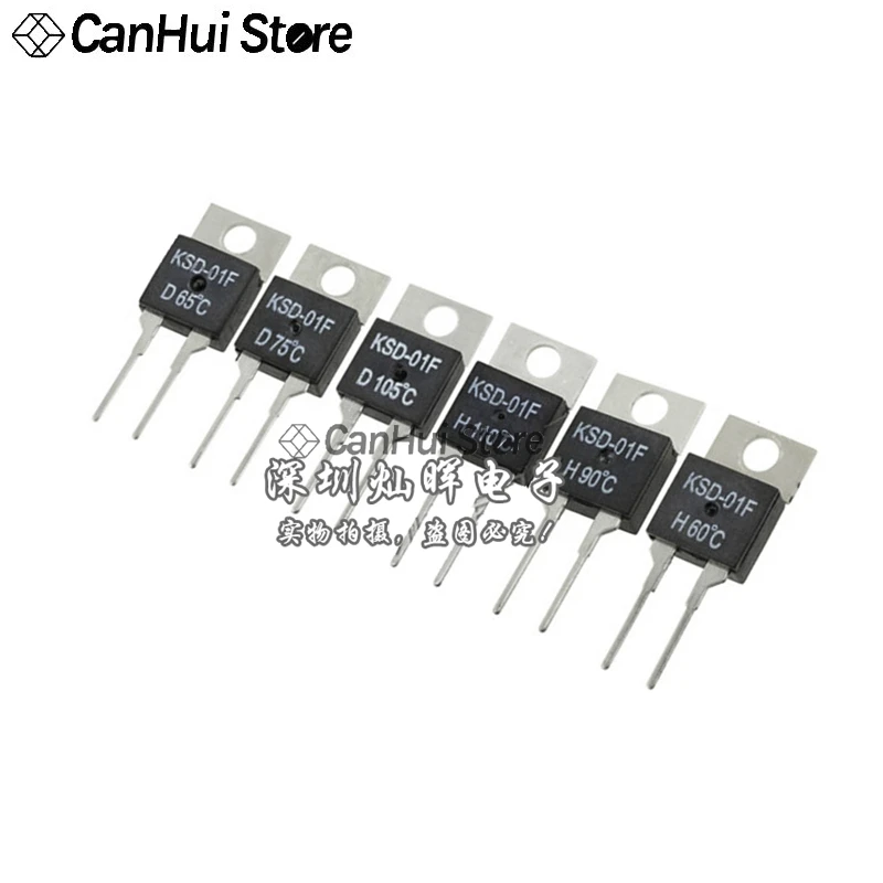 KSD-01F JUC-31F 0~150℃ 20 30 40 60 70 8090 DegC NC Normally Closed NO Normally Open Thermal Switch Temperature Sensor Thermostat