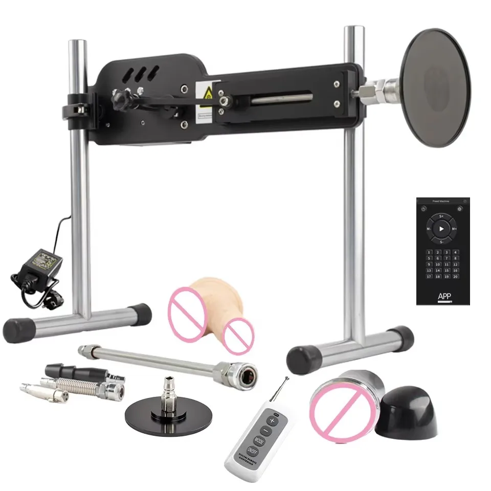 FREDOUCH Upgrade Sex Machine with Remote Control Super Silent Ultra Adjustable Vac u Lock 30db 120W love machine with free big d