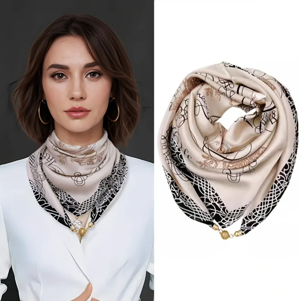 

Women's Windproof & Elegant Scarves with Closure Buckle -Stretch Breathable Shawls for All-Outdoor & Casual Wear - Multi-Style