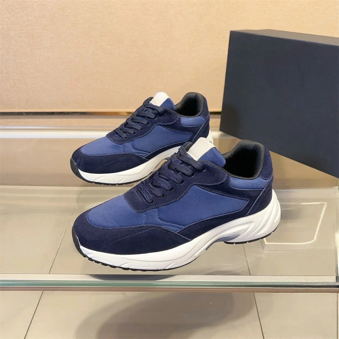 

Men's casual shoes, versatile, comfortable, breathable, lightweight, thick-soled lace-up sneakers, trendy business shoes