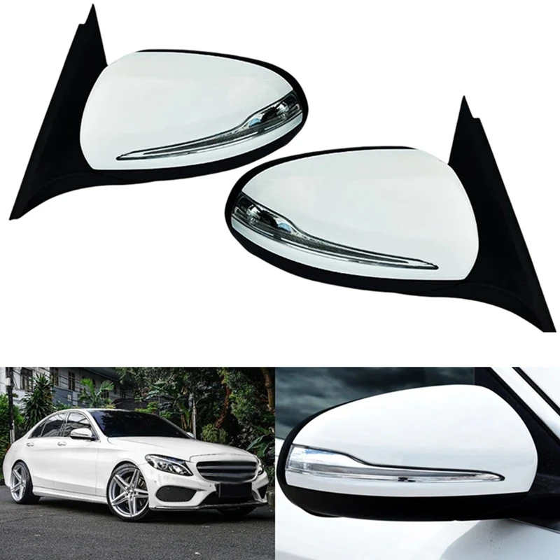 Side Power Folding Rearview Mirror Assy W/Blind Spot Heated For Mercedes Benz W205 C180 C200 C260 2014-2021