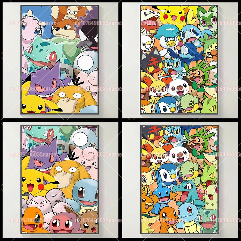 

Pokemon Series, Pikachu Classic High-definition Decorative Painting That Can Be Hung on The Wall of The Bedroom or Living Room
