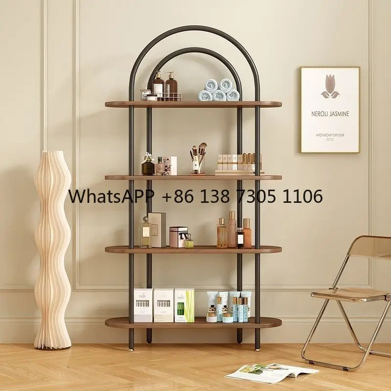 

Cream Wind Figure Display Cabinet Product Display Nail Art Display Cabinet Glass Shelf Baffle Shelf