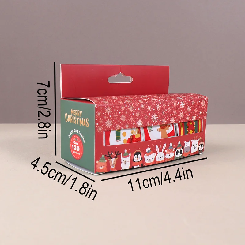 Christmas Gift Packaging Stickers, Pull-out Labels With Gold Foil Decoration, Sealing Stickers, Holiday Gift Wrapping Materials