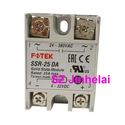 Authentic Original FOTEK Single phase Solid State Relay SSR- 10DA 25DA 40DA 50DA 75DA 10DA-H 25DA-H 40DA-H 50DA-H 75DA-H