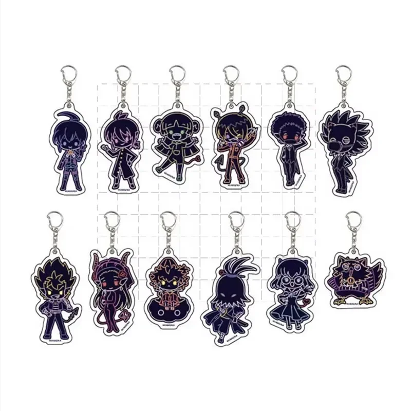 

Game Asmodeus Iruma Keychain Doll Anime Valac Clara Acrylic Keyring Bag Pendant for Gift