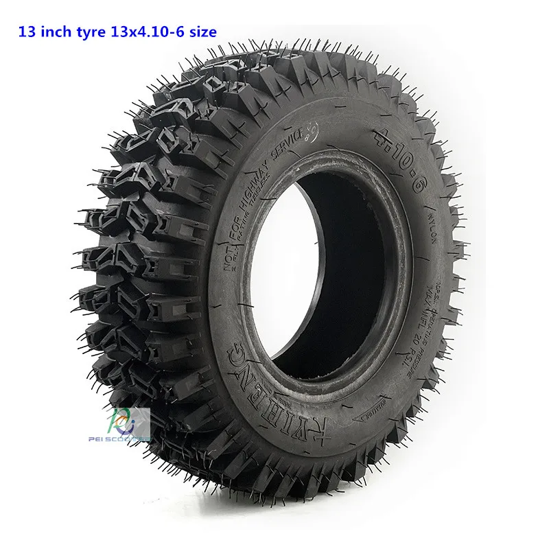 

13 inch 13x4.10-6 vacuum wide tire phub-13jit