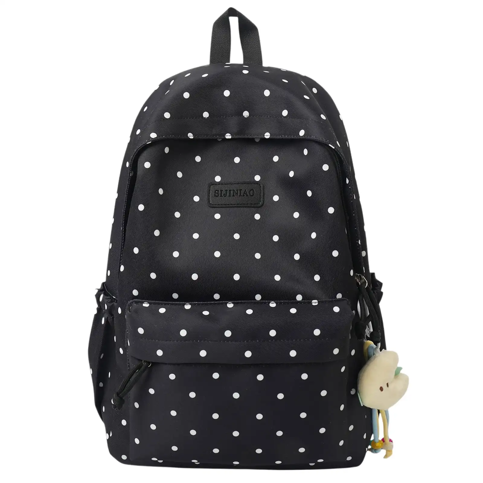 1 Pack Large Capacity Polka Dot Laptop Bookbag Lightweight Cute Backpack For Girls Elementary And Middle School Students Campus Storage