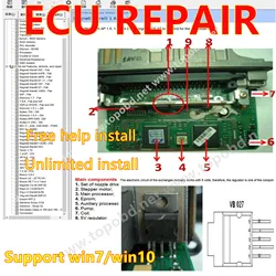 2026 ECU Repair Software ECU Modules Repair Pinout Including Multimeters Transistor EEprom Defects Car Repair Tool