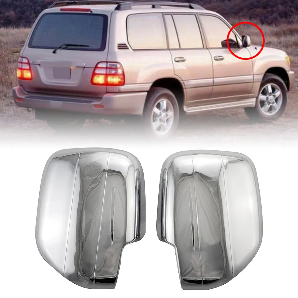 for Toyota Land Cruiser 100 FJ100 Lexus LX470 1998-2007 Side Rearview Mirror Cover Decorative Protection Cap