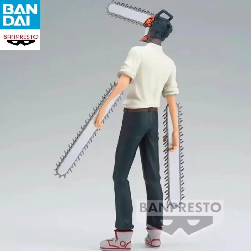 In Voorraad Echt BANDAI Chainsaw Man Power Hayakawa Aki Makima Denji Anime Figuur Model Desktop Ornament Speelgoed Gift