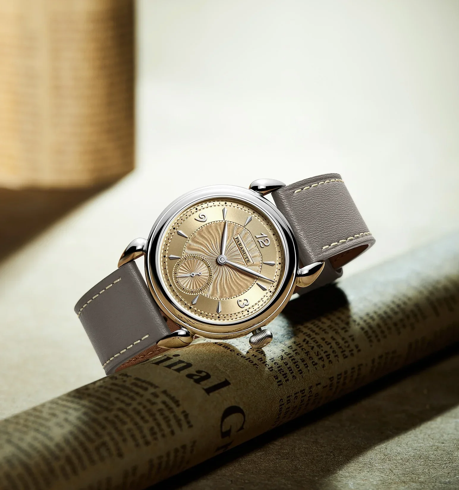 FARASUTE 37 мм Роскошные мужские часы в стиле ретро, швейцарский механизм SW261, ультратонкие мужские часы из нержавеющей стали с сапфировым стеклом Relogio 2312