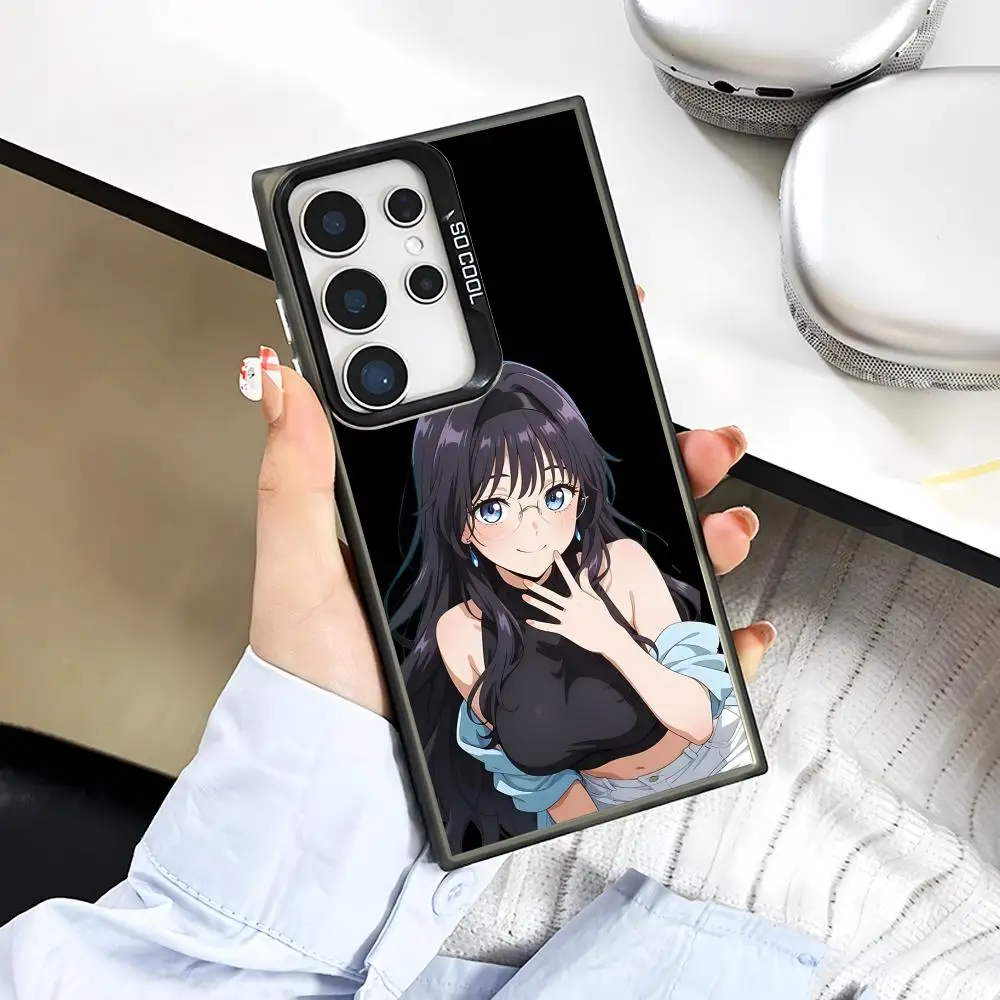 Anime Waguri Kaoruko Phone Case for Samsung Galaxy A57 56 55 54 52 37 36 35 34 27 26 25 17 16 5G Colorful Silver Cover
