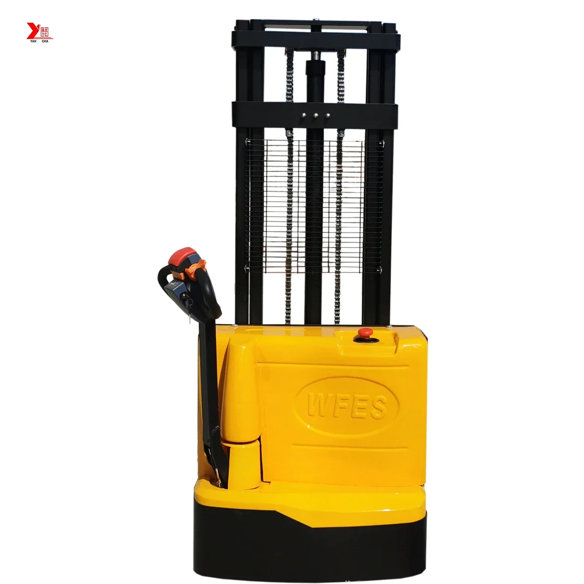 Walkie Rider type full electric stacker forklift 1t 1.5t 2t electric pallet truck for container