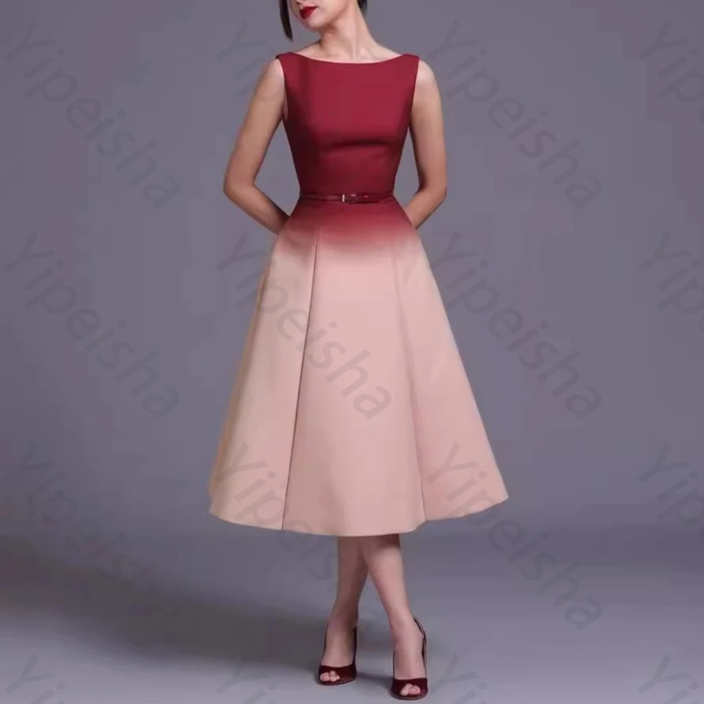 

Elegant Sleeveless Evening Dresses Sexy Backless Celebrity Dress Exquisite High Quality Prom Party Gowns for Women Customized