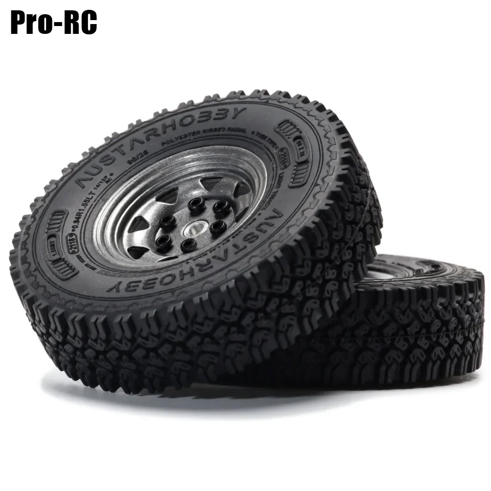 Opona gumowa 1,55 cala i metalowa piasta Beadlock do samochodu RC Crawler D90 TF2 Axial YETI AXI90069 Tamiya CC01 LC70 MST JIMNY