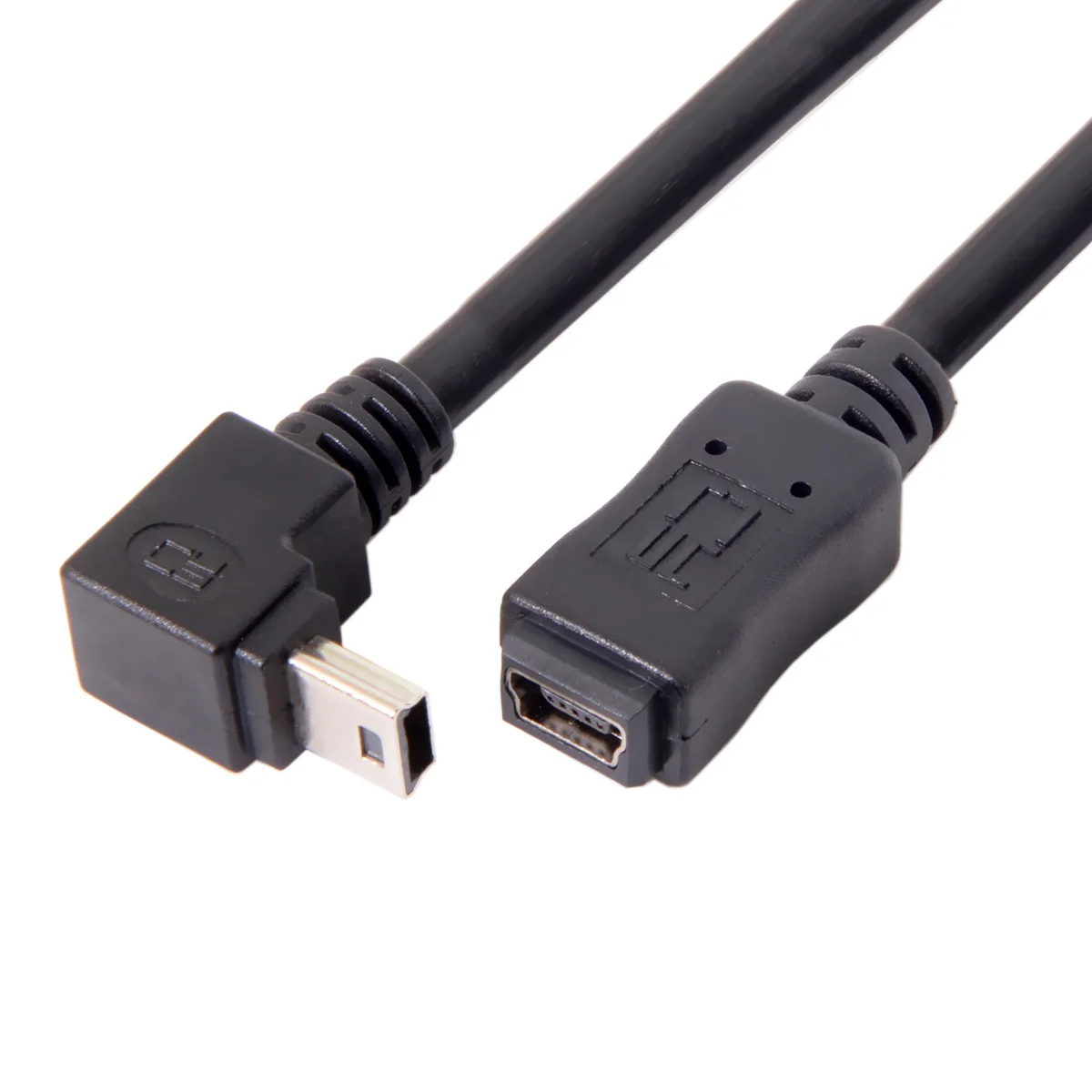 Xiwai Chenyang 90D down direction angled GPS Mini USB 2.0 5P male to Female extension cable 0.2M