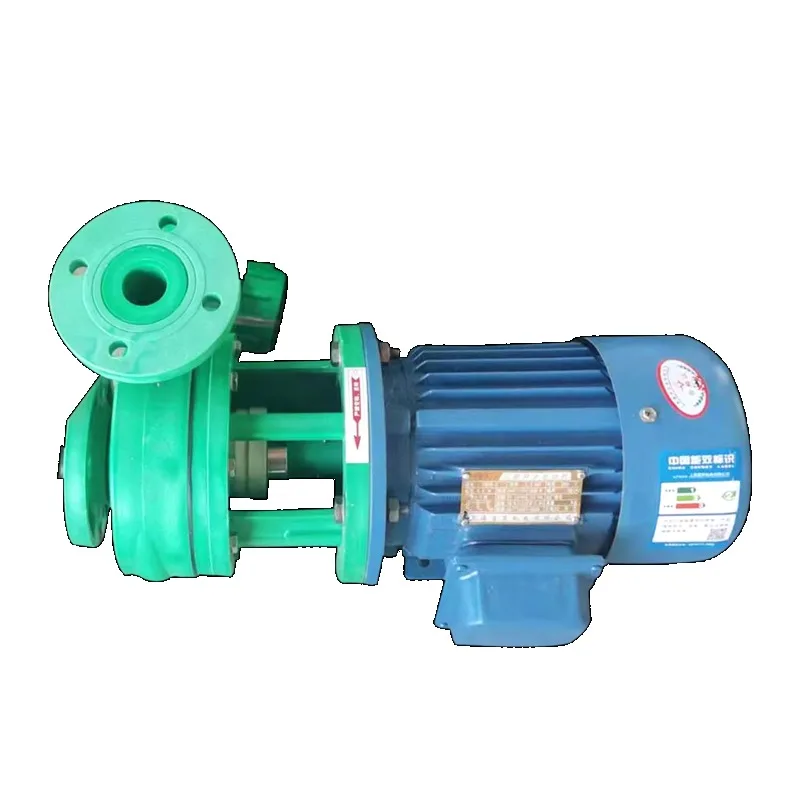 Competitive Price Industrial Chemical Resistant FP Plastic RPP Direct Type Centrifugal Pump