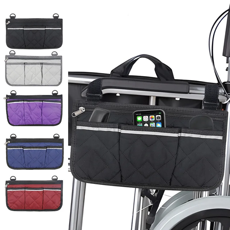 Large-capacity Outdoor Wheelchair Storage Bag, Electric Wheelchair Armrest Side Bag, Accessory Bag, Waterproof Storage Bag