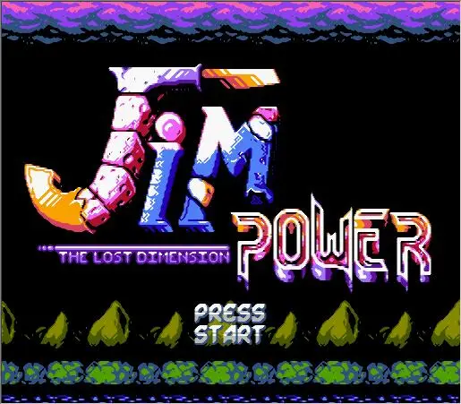 Jim Power The Lost Dimension Game Cartridge for NES/FC Console