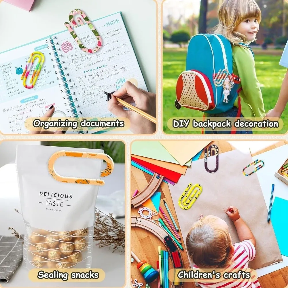 

9pcs Acrylic Dye Sublimation Blanks Paper Clip Creative Love Heart Heat Transfer Bookmark Unique Pen DIY Pattern Paper Clip
