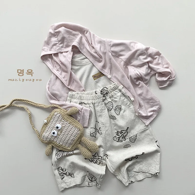 Children's Thin Sun Protection Clothing for Summer Boys Girls Korean Version Air-conditioned Cardigan Children's Simple Jacket