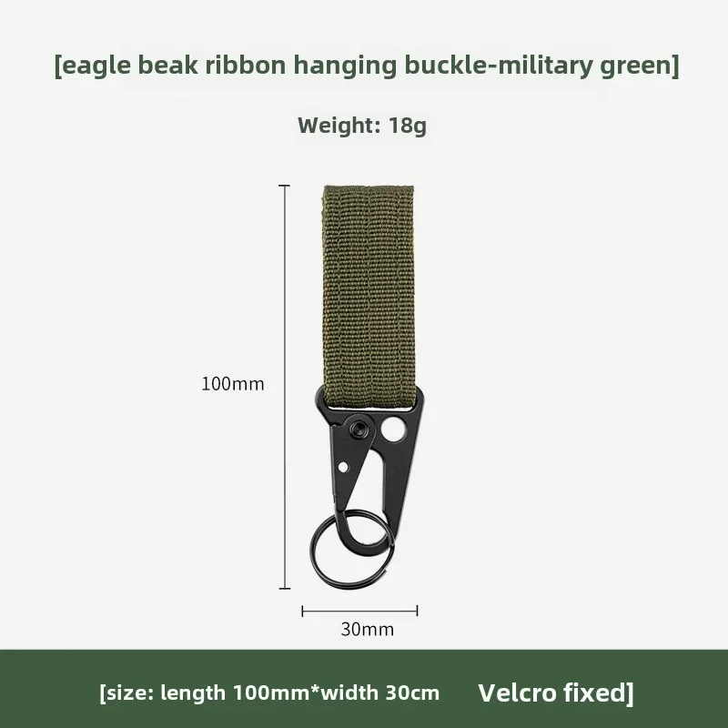 Hebilla táctica Molle con mosquetón – Accesorio para cinturón o llavero