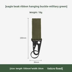 Hebilla táctica Molle con mosquetón – Accesorio para cinturón o llavero