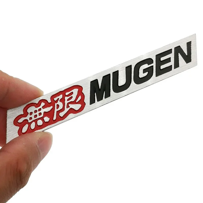 New 3D Aluminum Mugen Emblem Chrome Logo Rear Badge Car Trunk Sticker Car Styling For Honda Civic Accord CRV Fit