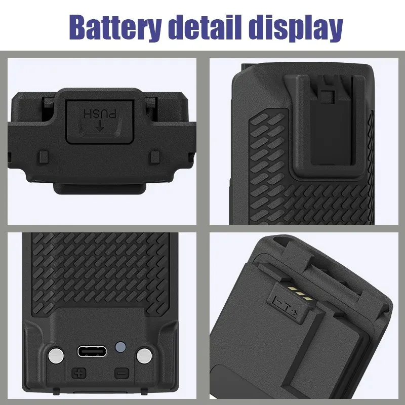 UV-K5 3500mAh Walkie Talkie Battery for Quansheng UV-K5 UV-K6 UV-5R PIus UV-K5(99) Radio Replacement Batteries Type-C Charging view 2
