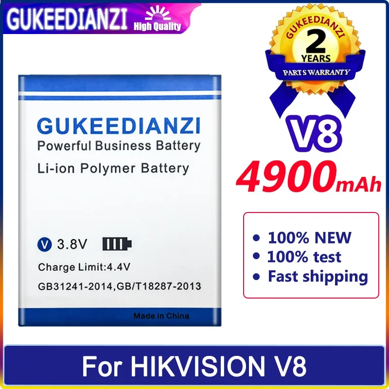 GUKEEDIANZI Battery 4900mAh for HIKVISION V8 Bateria