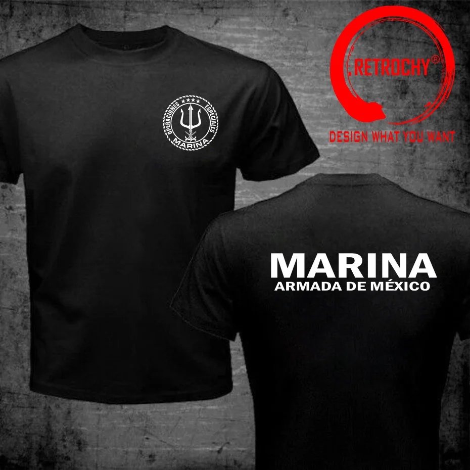 Funny Mexician Marines T Shirt Military Army Mexico Marina Special Operations Forces Operaciones Especiales T-Shirt male tshirt