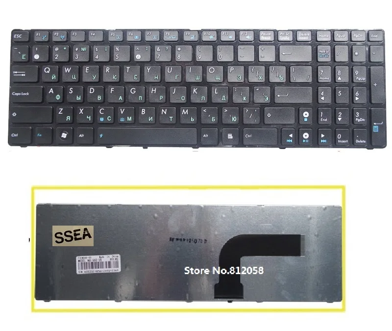 

New Laptop RU Keyboard For Asus X53 53SC X53SJ X53SM X53SV X55V X55SV X55VD X61Q X61S X61Sf X61SL X61Sv X61Z Russian