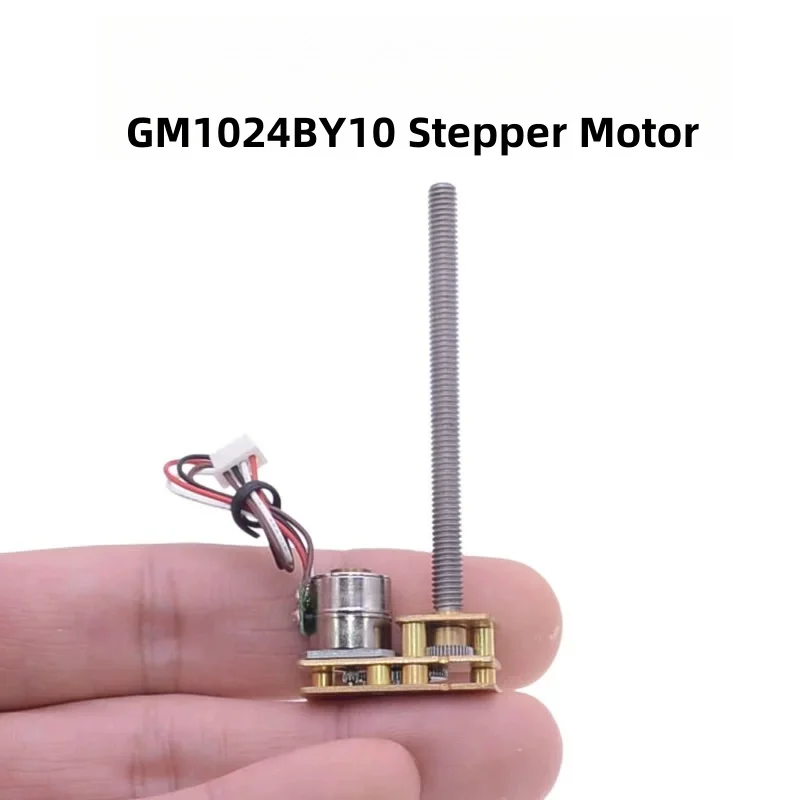 Micro DC Stepper Gear Motor, Controle de Velocidade, Módulo Motorista, Haste de Parafuso Invertido, 2 Fases, 4 Fios, CW, CCW, DC 5V, GM1024BY10, 5 RPM, 7 RPM, 10 RPM, 15 RPM, 30RPM