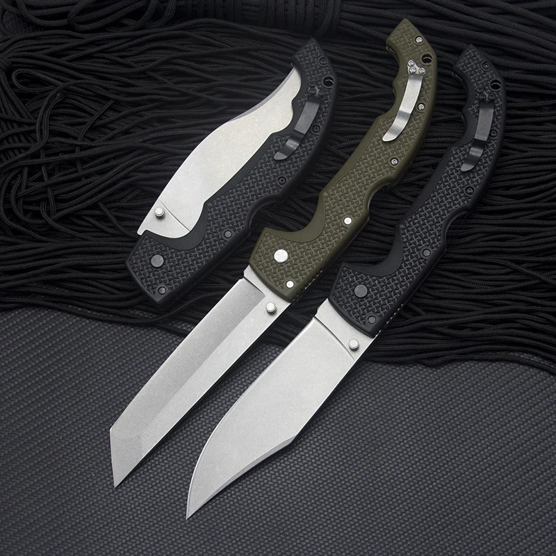 Voyager 8Cr13Mov Blade Folding Knife Military Tactical Survival Knives Camping Hunting EDC Utility Tool Nylon Fiber Handle