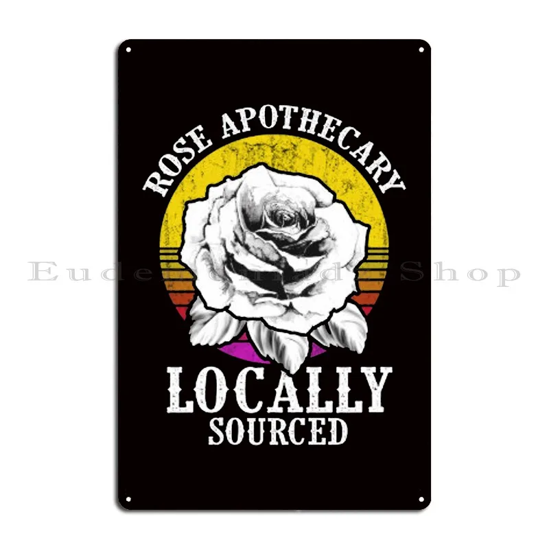 Rose Apothecary Metal Sign Painting Personalized Living Room Club Bar Garage Tin Sign Poster