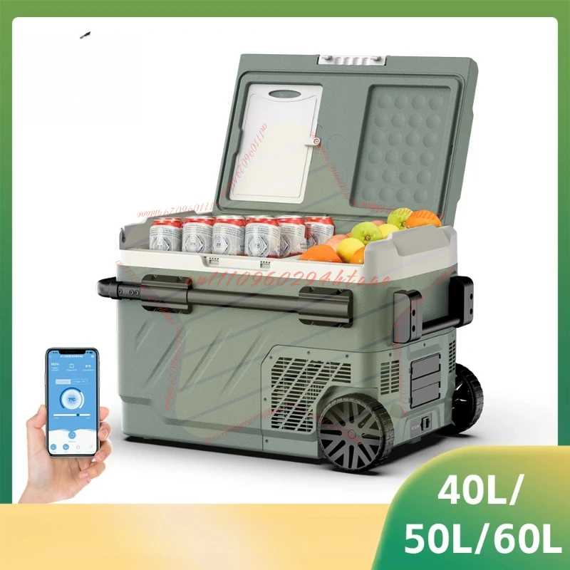 Alpicool EZGW - Refrigerador Portátil para Automóvil de 40L, 50L, 60L, Enfriador con Compresor de 12/24V DC 100-240V AC, Mini Nevera Congeladora para Acampar y Hacer Barbacoa