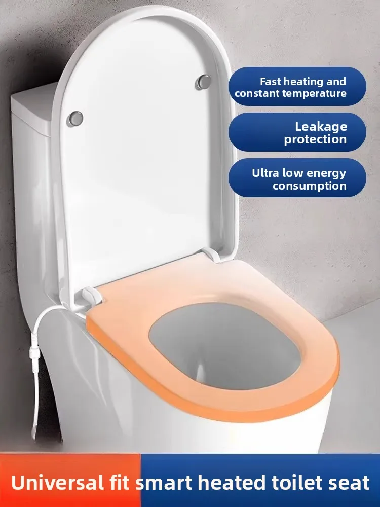 Heating toilet cover Household universal seat pad Intelligent electric automatic constant temperature square U-shaped V-shaped