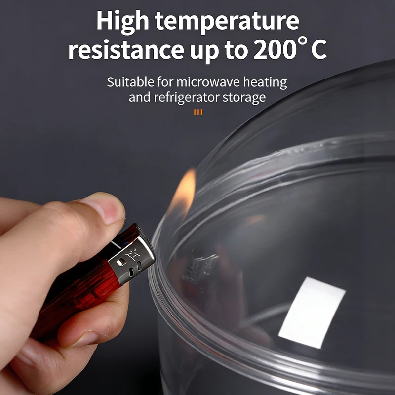 Microwave Food Splash Proof Cover, Household Oven Heating Cover, Plate Transparent Cover, Handle, Cooking Utensils Accessories