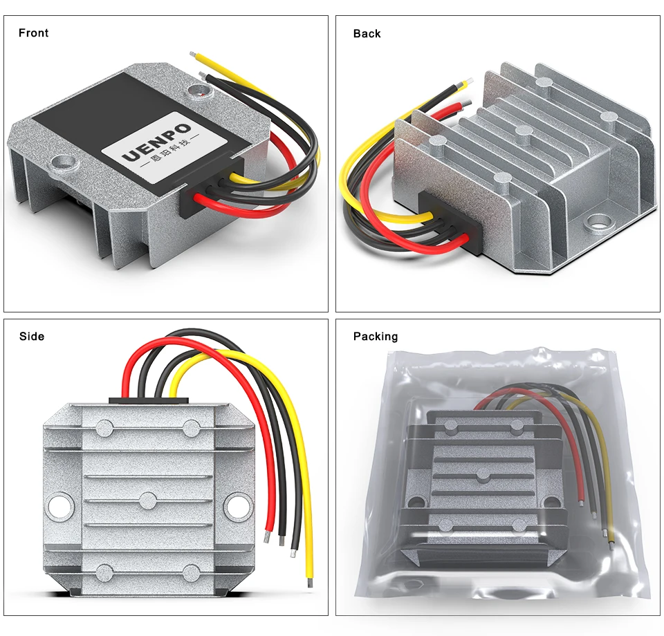 Konverter 24V 36V 48V 60V 72V zu 13,8V 3A-10A DC Auto-Stromversorgung Step-Down-Modul 15-90V zu 12V, Geeignet für LED – Detail 4