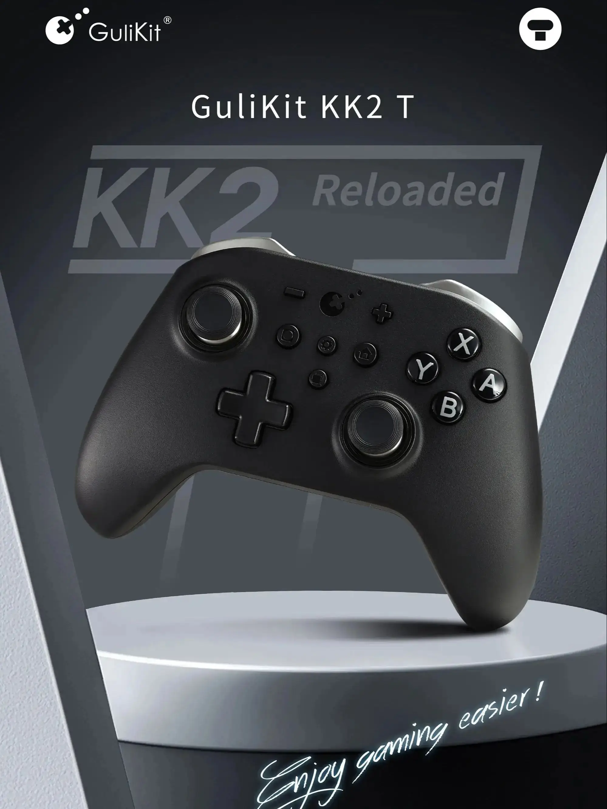Kontroler gier Bluetooth GuliKit z joystickiem TMR i adapterem Hyperlink 2 dla Windows/Switch 2/Steam Deck/iOS/macOS — zdjęcie produktu 7
