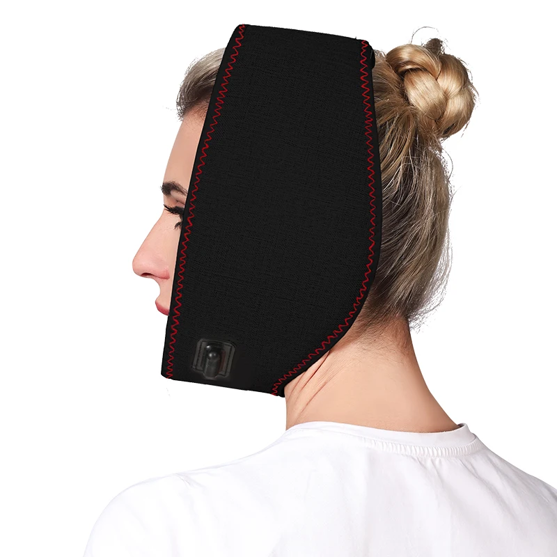 Electric Heating Pad with 3 Heat and Time Settings for Face Jaw Chin Wisdom Face Heating Wrap for TMJ Jaw Relief