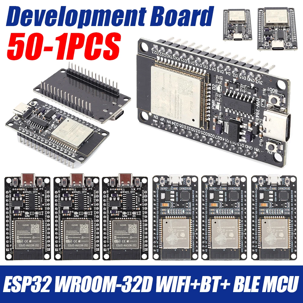 ESP32 WROOM-32 Development Board Module WiFi+Bluetooth-compatible Module Ultra-Low Power Consumption Dual Core Wireless Module