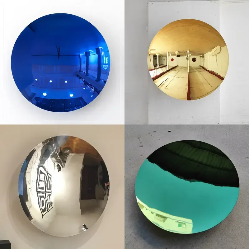 Customized Metal Crafts Stainless Steel Round Mirror Sculpture Stainless Steel Ball Wall Sculpture Mirror Garden Sculpture
