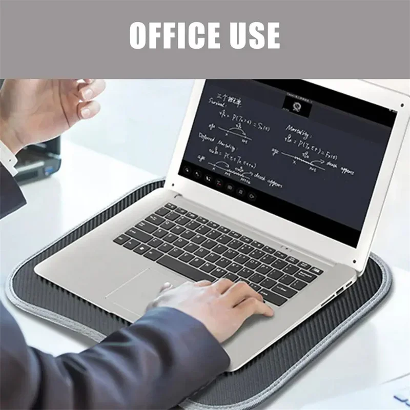 Laptop Lab Desk Pillow for Computer with Cushion Lap Desk with Pillow Cushion Writing Padded Tray with Handle for Work Office