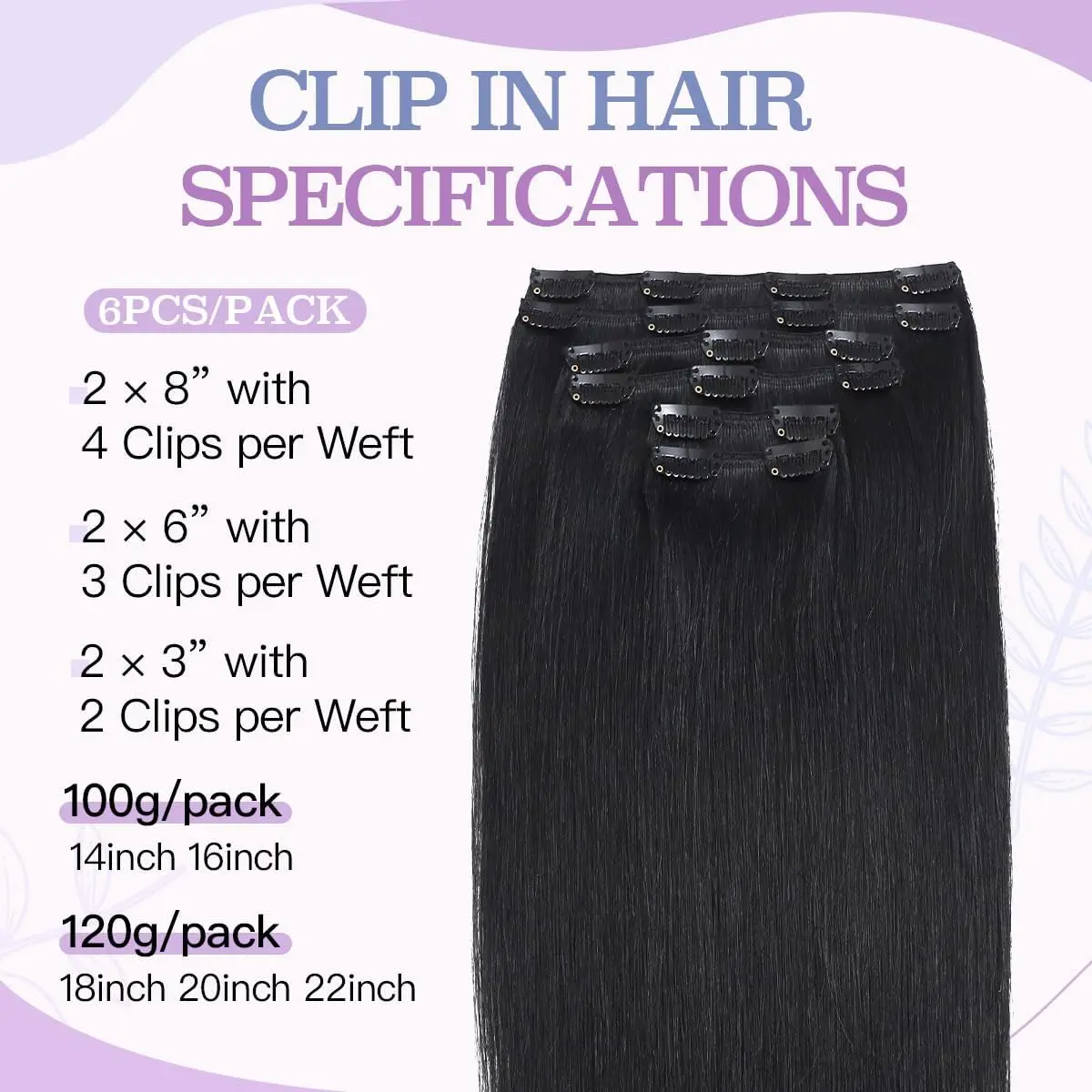 كليب في الشعر 14-22 بوصة 100% وصلة إطالة شعر طبيعي طبيعي لمقاطع شعر بشري لعذراء وصلات شعر طبيعية حقيقية