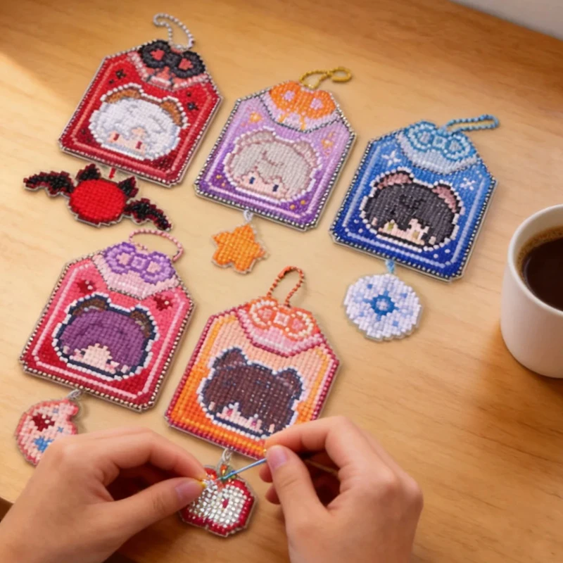 5pcs-lot-love-and-deepspace-xavier-rafayel-zayne-sylus-caleb-anime-game-merch-diamond-painting-keychain-diy-bag-charm