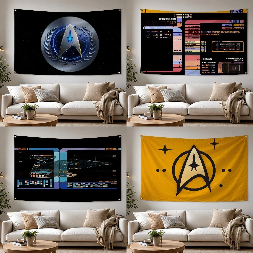 S-Star T-Trek Film Outdoor Flag for Home Camping Party Club Decor Garden Yard Wall Hanging Banner